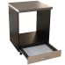 Corp pentru cuptor incorporabil cu sertar Zebra, Wenge/Cappuccino, cu blat beton, 60 x 85 x 60 cm